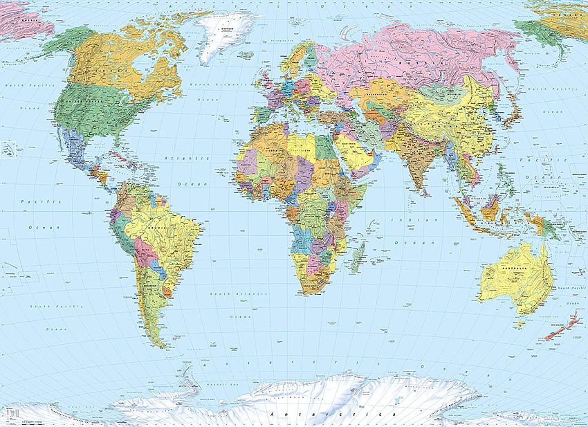 Peta Dunia Mural .uk: DIY & Peralatan, Peta Politik Dunia Wallpaper HD
