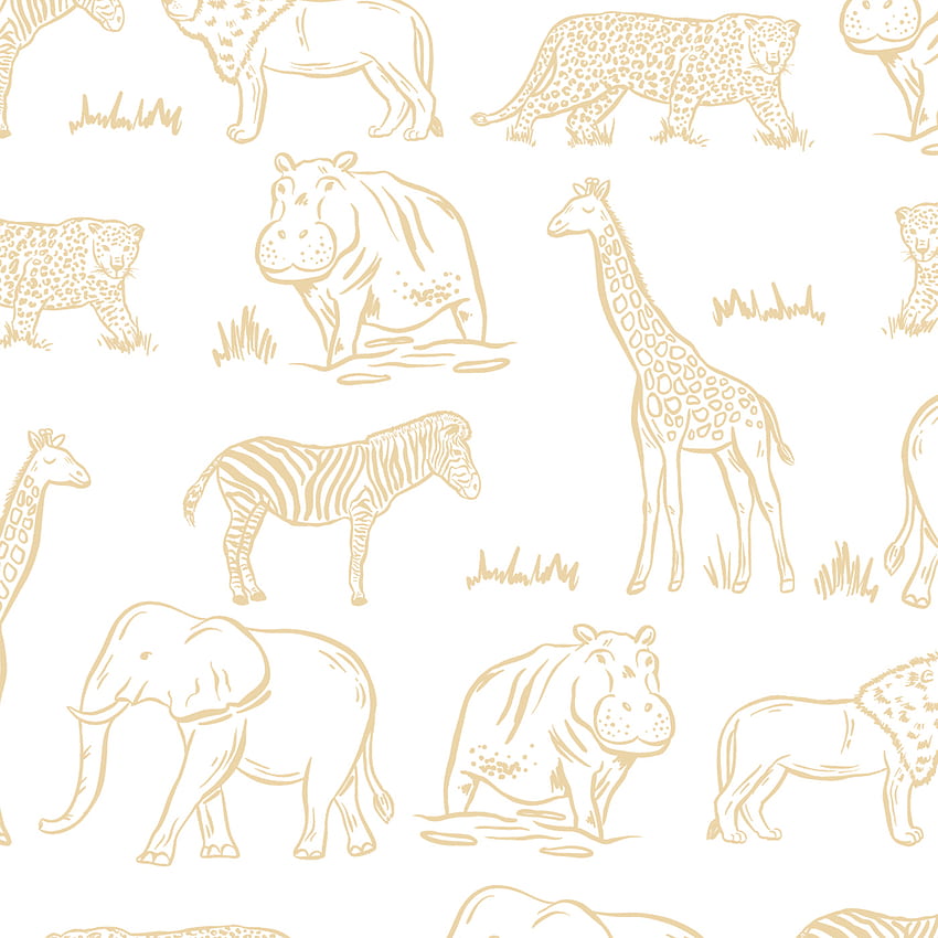 Safari'de Peel And Stick Çıkarılabilir . Aşka Karşı Tasarım, Safari Hayvanları HD telefon duvar kağıdı