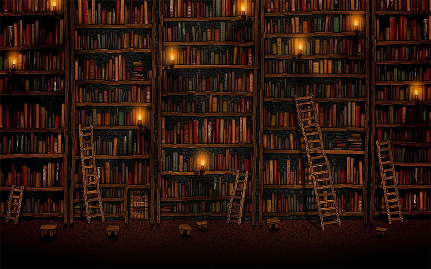 Libreria Alta qualità, libreria enorme Sfondo HD