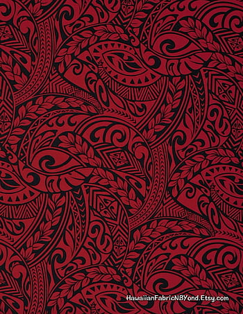 Buy Traditional Polynesian Tattoo Design Foil Fabric Online in India  Etsy