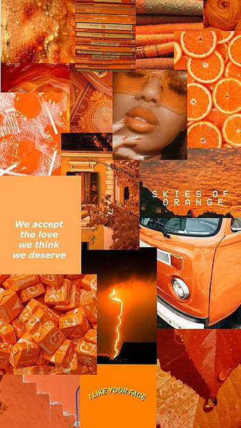 Neon Orange Aesthetic Wallpapers  Top Free Neon Orange Aesthetic  Backgrounds  WallpaperAccess