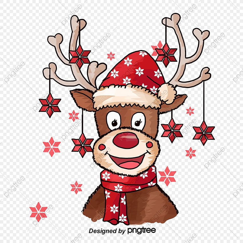 Christmas Deer Png, Wektory, PSD i Clipart Z Przezroczystym Tłem dla, Cute Christmas Deer Tapeta na telefon HD