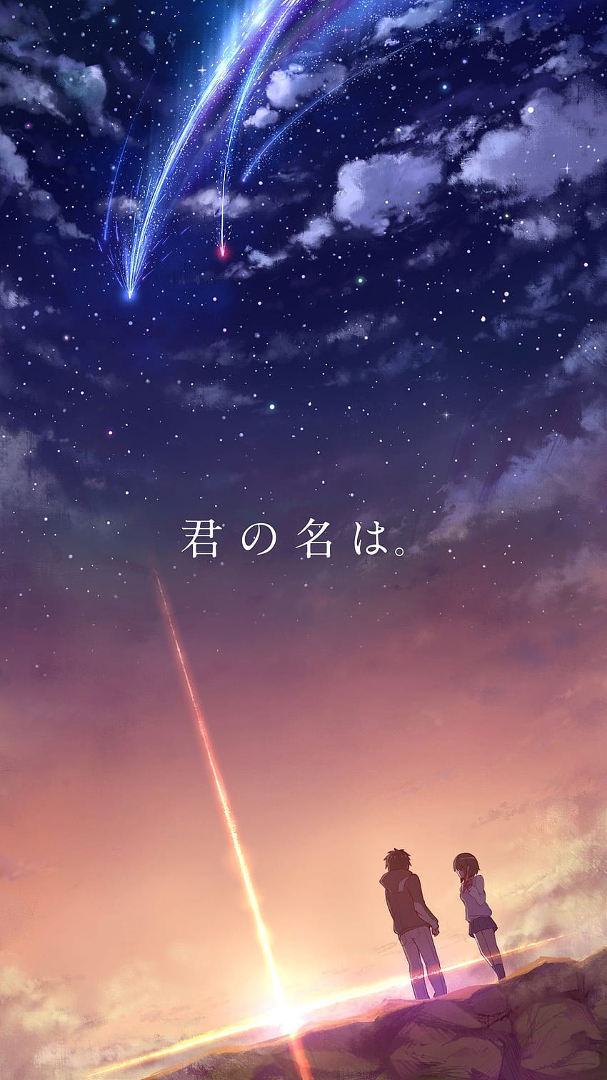 iPhone 8 Anime Inspirational - Tu nombre en vivo, Anime iPhone 8 fondo de pantalla del teléfono