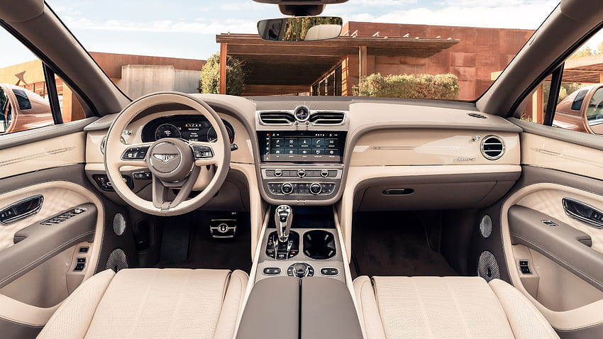 Mobil Interior Bentley Bentayga EWB 2022 Wallpaper HD