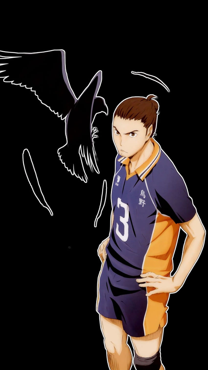 Azumane Asahi Karasuno . Haikyuu , Haikyuu, Haikyuu anime HD phone ...