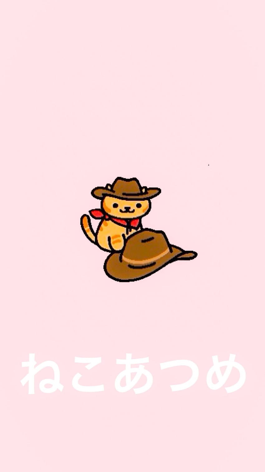 Cute Kitty In Hat 1080 Tap To See More Neko Atsume Cute Atsume Hd Phone Wallpaper Pxfuel