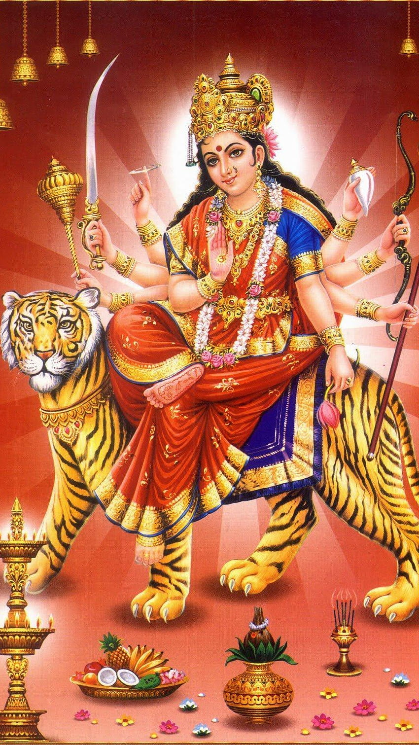 Durga Maa, kushmanda, devotional HD phone wallpaper