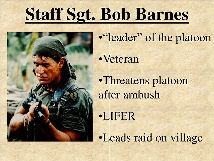 PPT - Platoon: Characters PowerPoint Presentation, , Sergeant Barnes HD wallpaper
