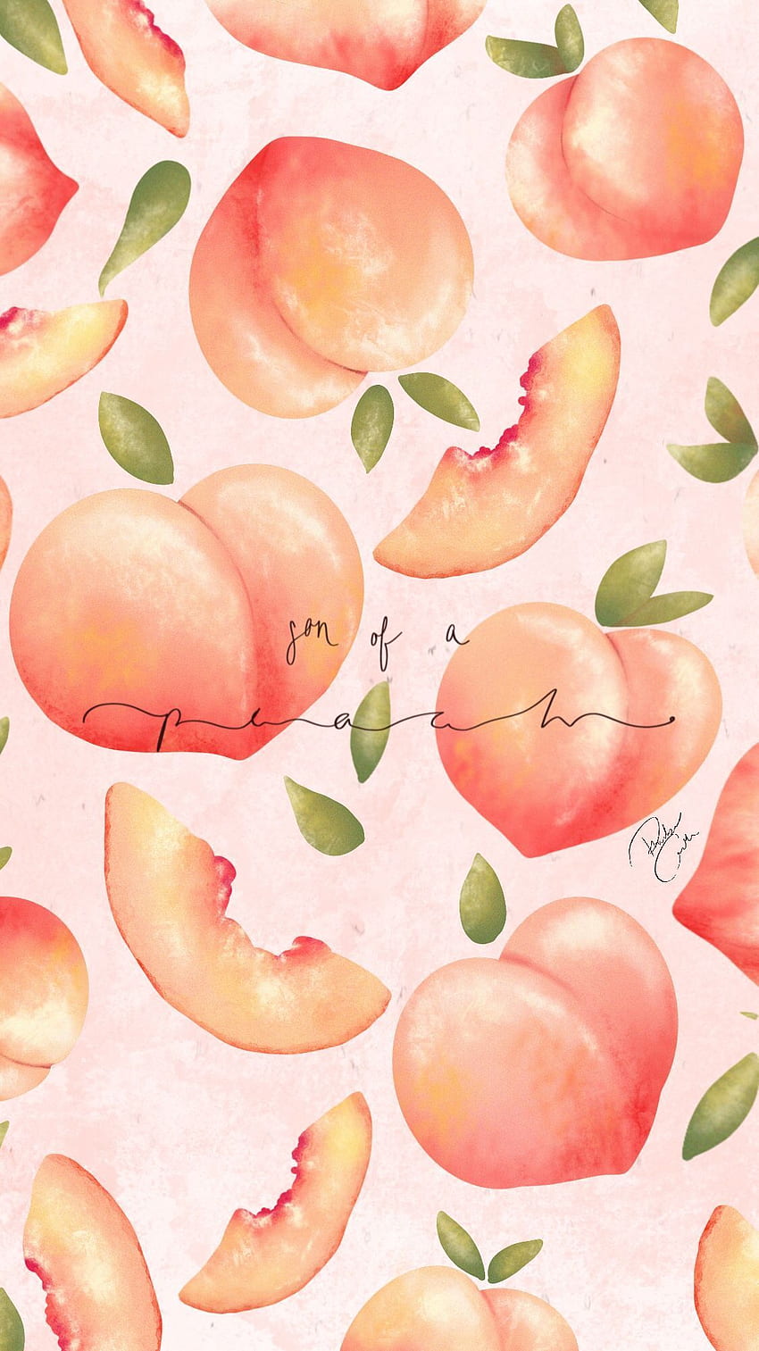Free Vector  Peach background desktop wallpaper cute vector