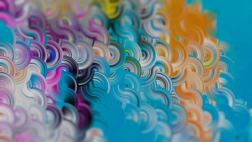 Abstract, pattern, colorful and wavy HD wallpaper