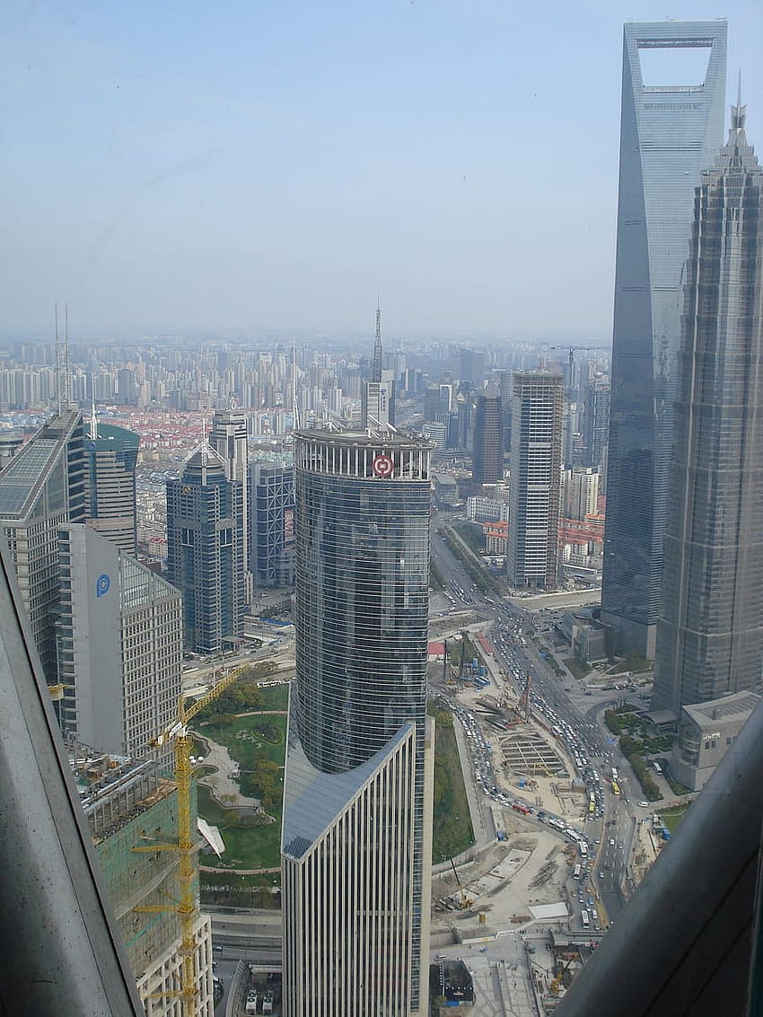 : Bird's View Of Shanghai Tower, Building, Urban HD phone wallpaper