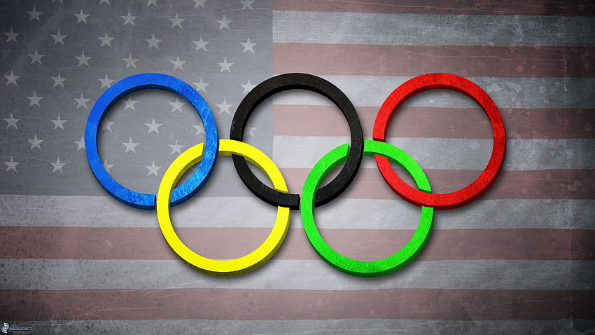 Olympic Flag, Olympic Rings HD wallpaper
