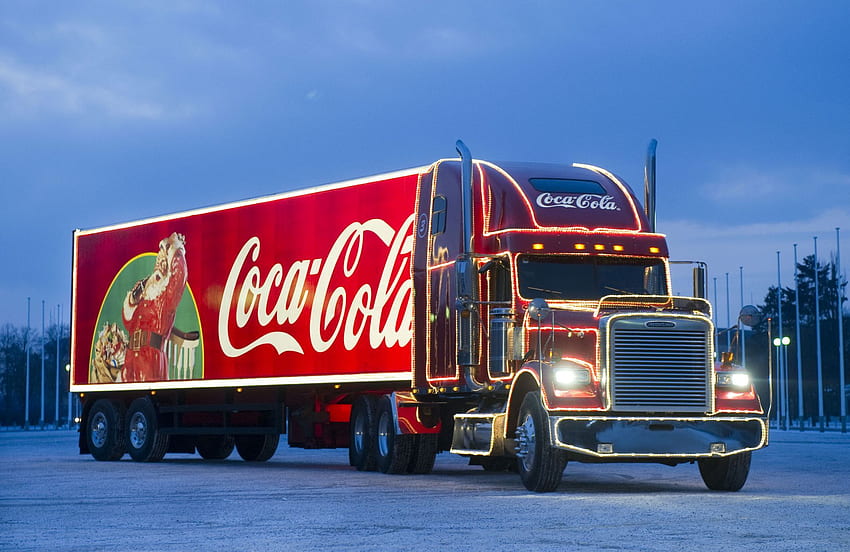 Christmas truck coca cola Christmas truck freightli, Coca-Cola Car HD wallpaper