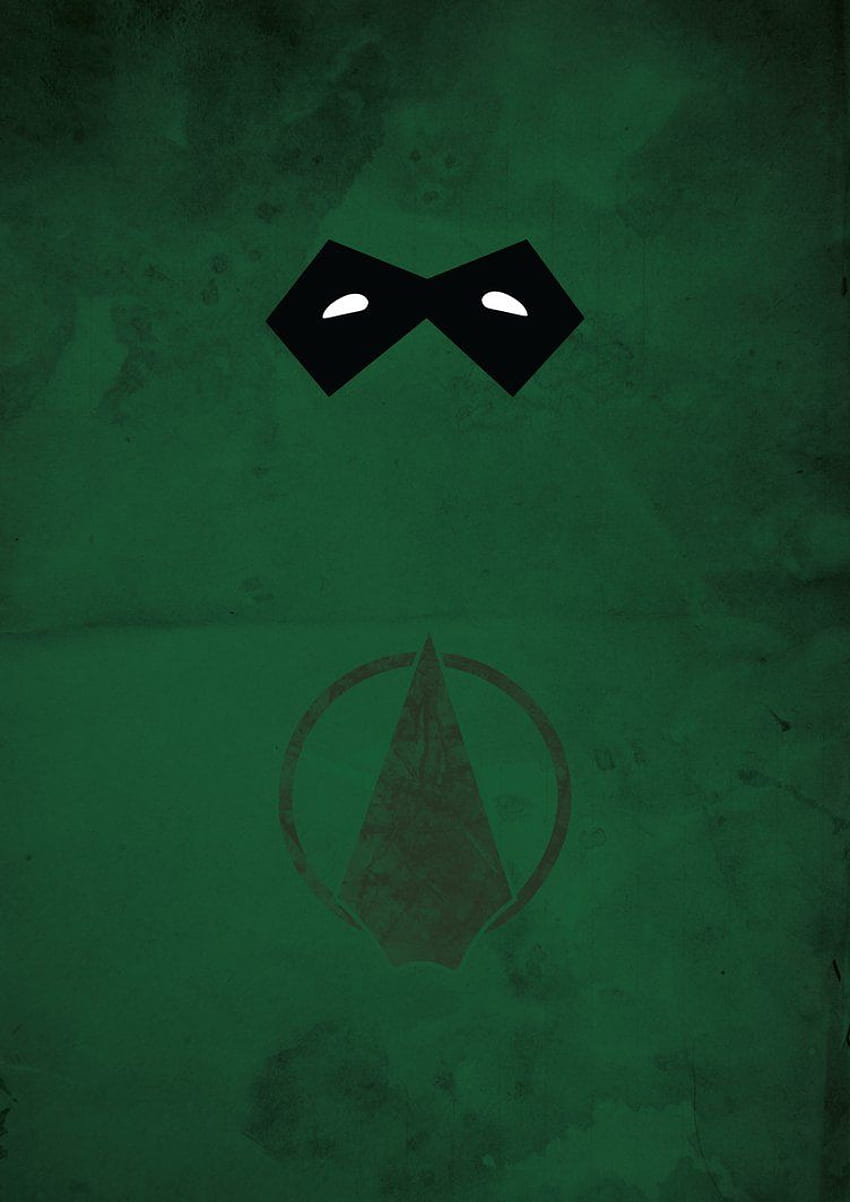 Green Arrow Минималистичен плакат, Arrow Phone HD тапет за телефон