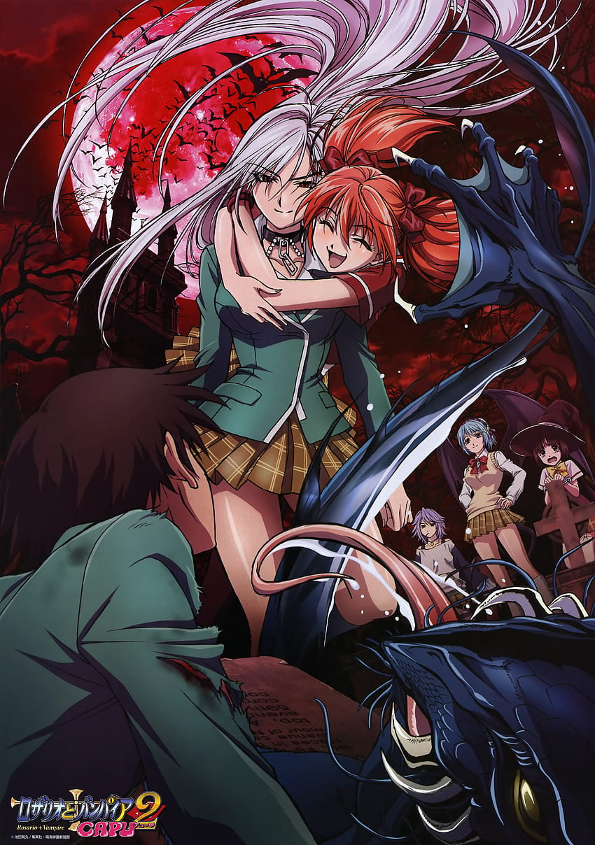 Rosario + Vampire, Mobile Anime Board HD phone wallpaper