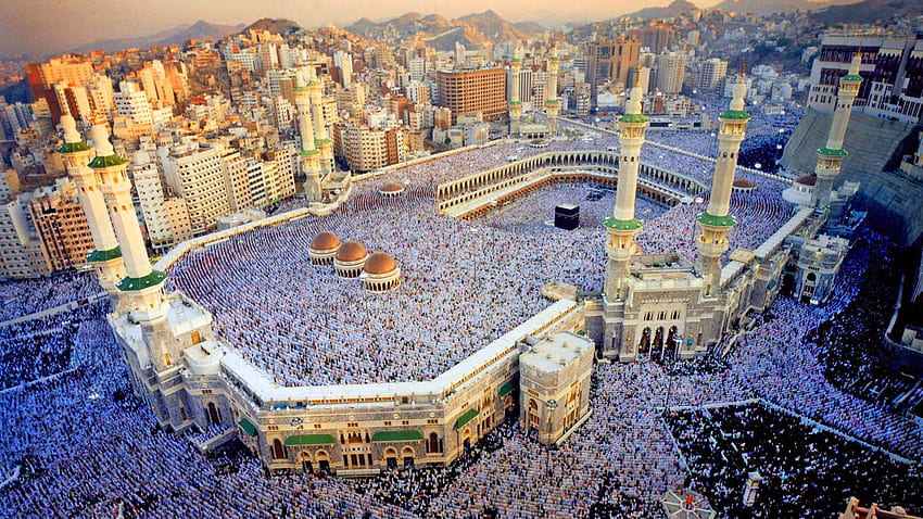 Al Kaaba Al Musharrafah Holy Kaaba è un edificio nel centro di, amo l'Arabia Saudita Sfondo HD