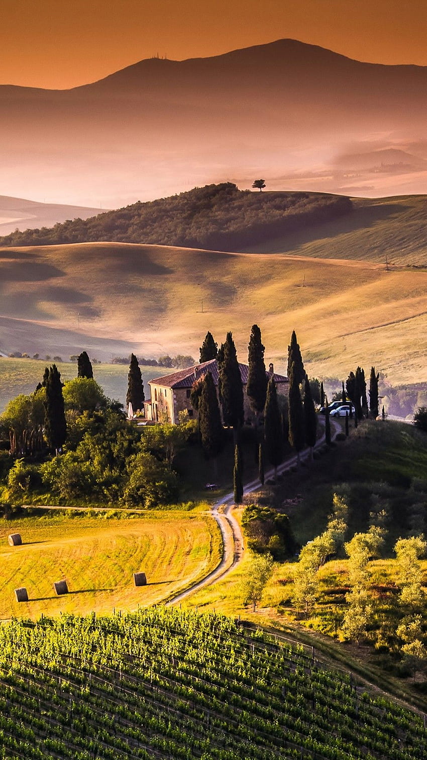 Landscape Ultra . Tuscany Landscape Ultra HD phone wallpaper