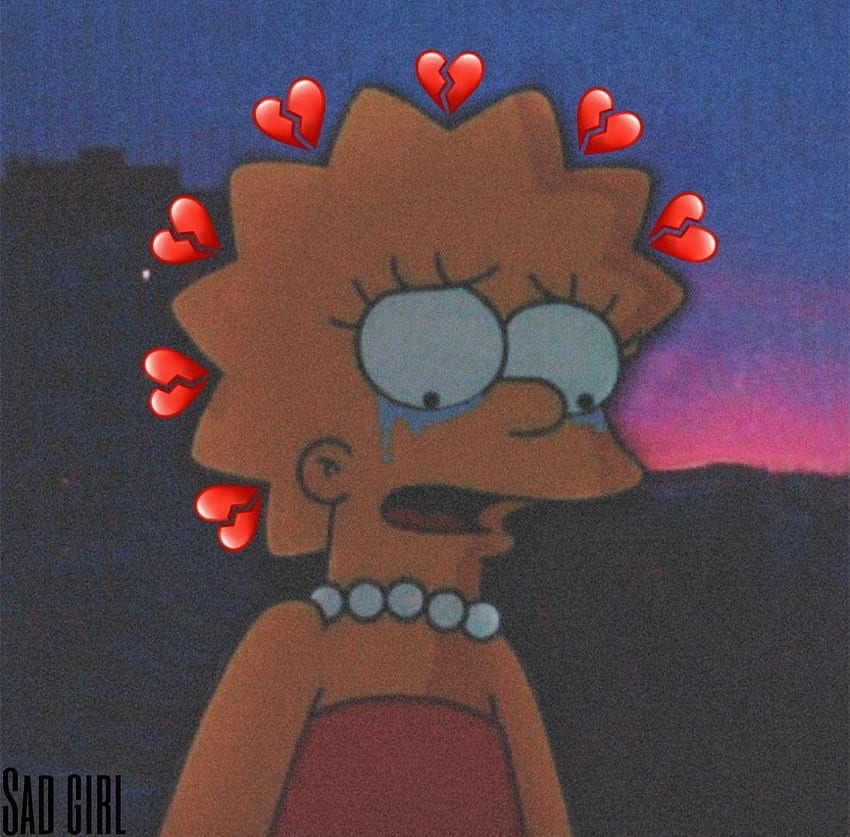 Simpsons Sad Edits, Lisa Simpson Sad HD wallpaper | Pxfuel