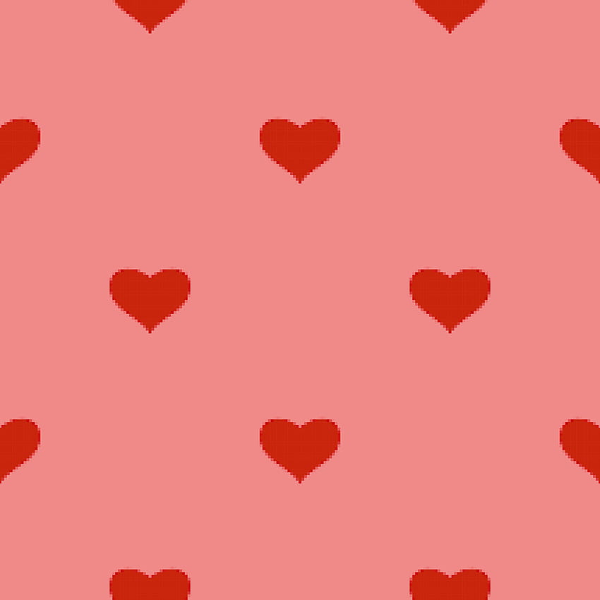 Nahtloses Muster des roten Herzens im Pixelkunststil. rosa Hintergrund. 8 Bit . Valentinstag. 5674028 Vektorgrafiken bei Vecteezy, Red Pixel Art HD-Handy-Hintergrundbild