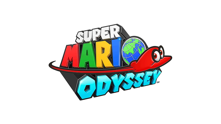 โลโก้ Super Mario Odyssey U หมวกมาริโอ้ วอลล์เปเปอร์ HD