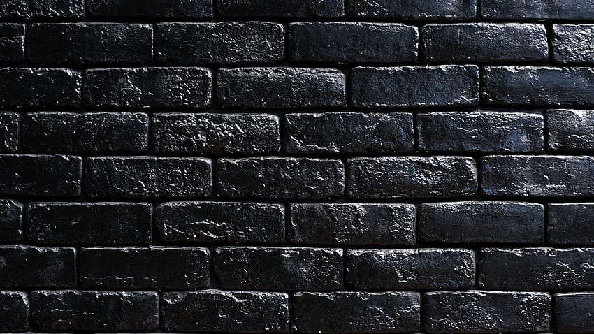 muro, mattoni, nero, vernice ultrawide, 2048X1152 Black Sfondo HD