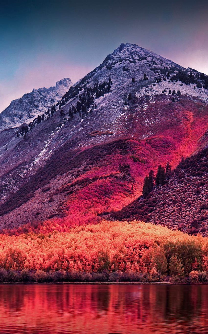Чист пейзаж на планините Сиера Невада HD тапет за телефон