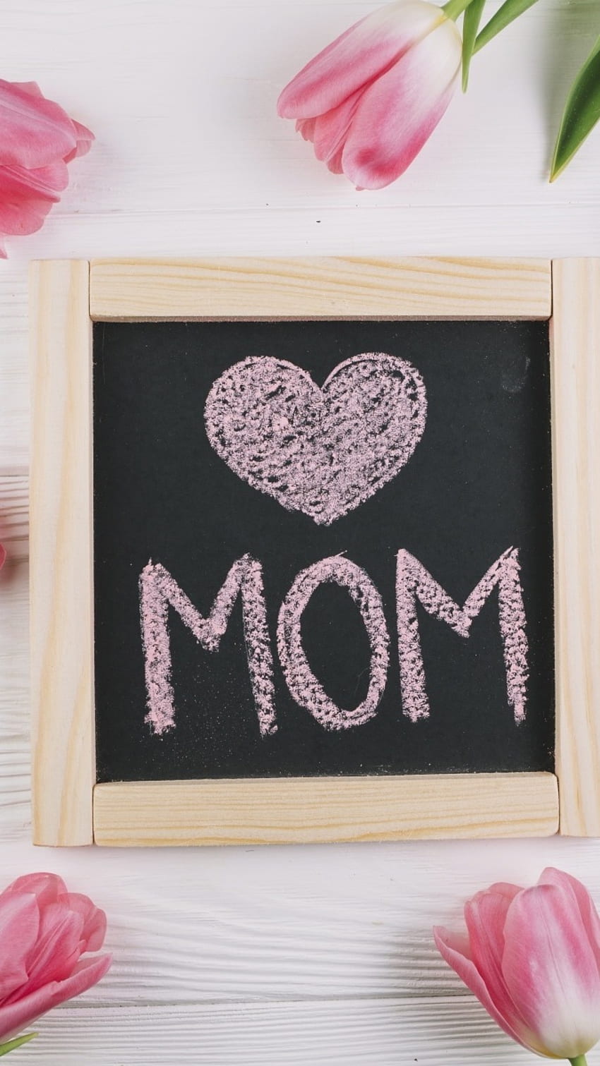 Mothers Day, Love Mom, Black Board HD phone wallpaper