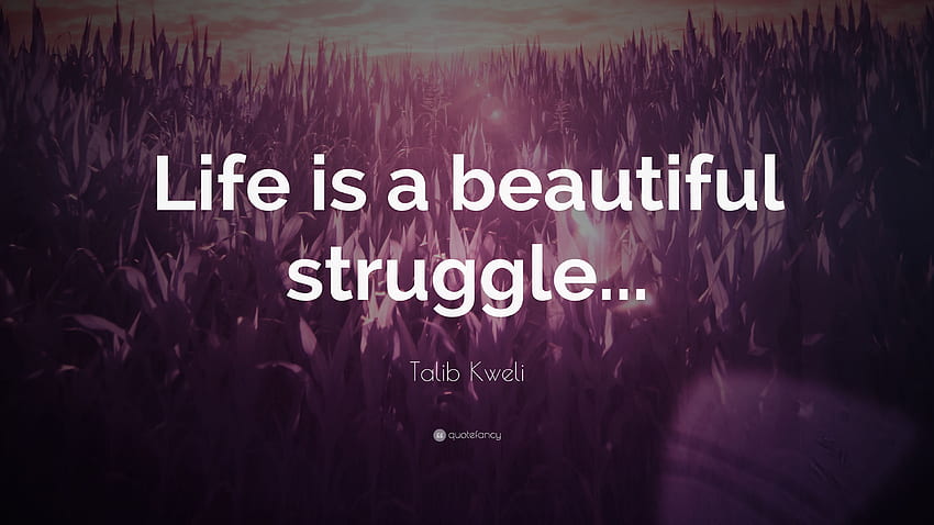 Talib Kweli Quote: “Life is a beautiful struggle.” 9 HD wallpaper