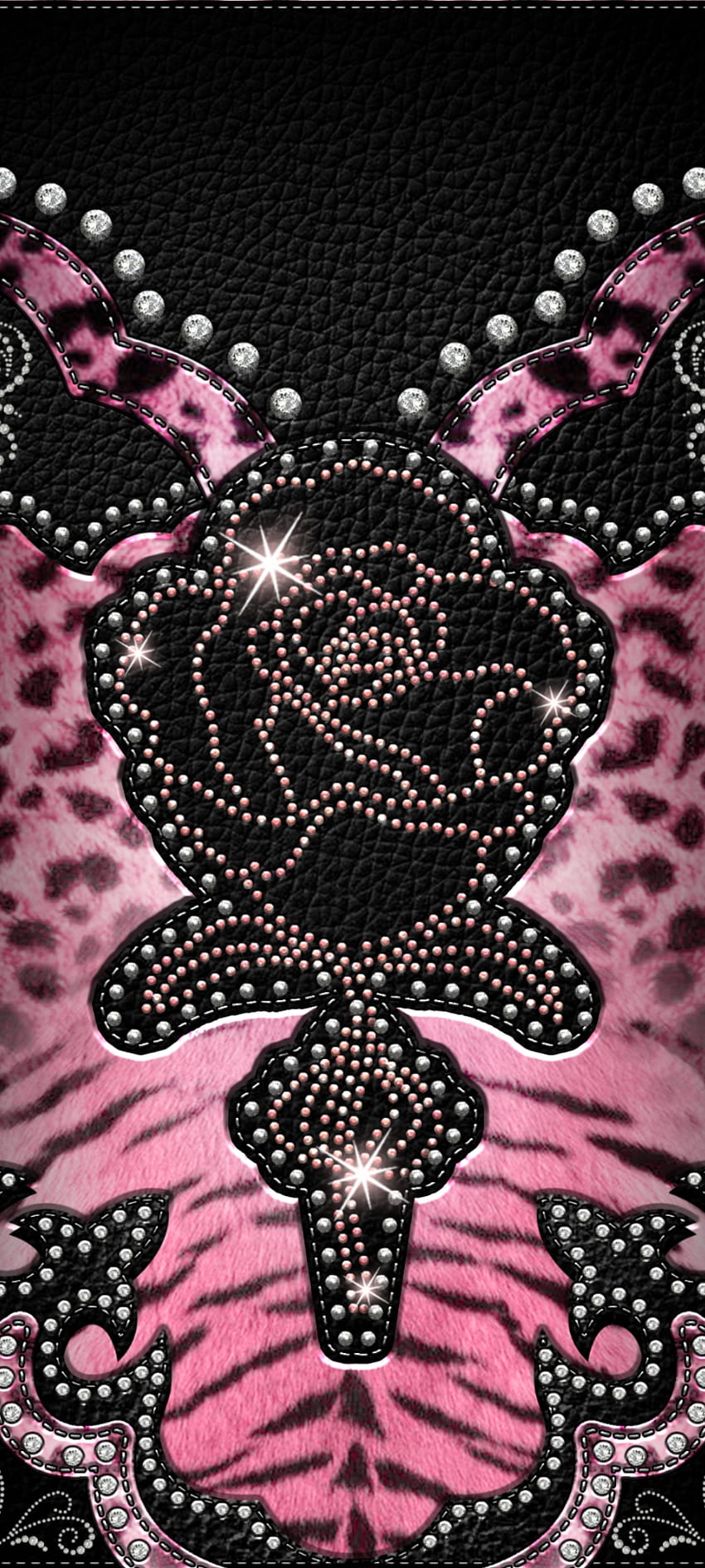 Wild Diamond Rose, magenta, leopard, pink, luxury, purple HD phone ...