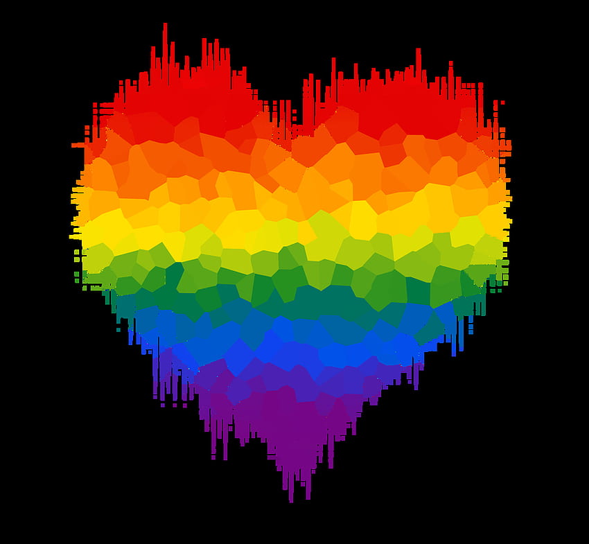 Gay shit, LGBT Heart HD wallpaper