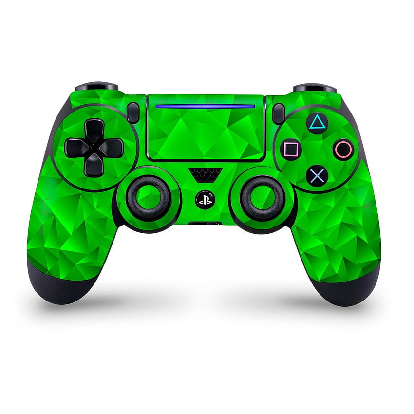 Polygonized Green PS4 Pro Slim Controller Skin. Ps4 Controller Skin, Green Ps4 Controller, Ps4 Controller, Custom Controller HD phone wallpaper