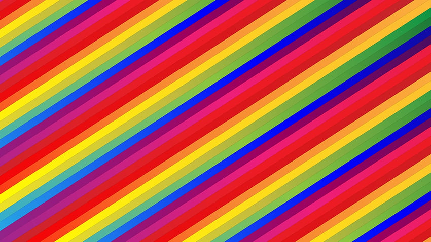 Diagonal rainbow stripes, stripes, digital, rainbow, art, abstract, diagonal HD wallpaper