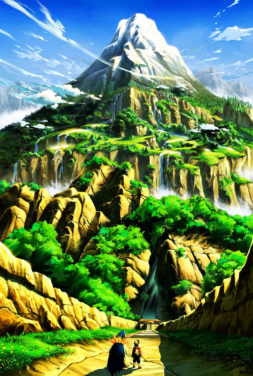Pokémon Anime Forest Background, Pokemon Scenery HD phone wallpaper