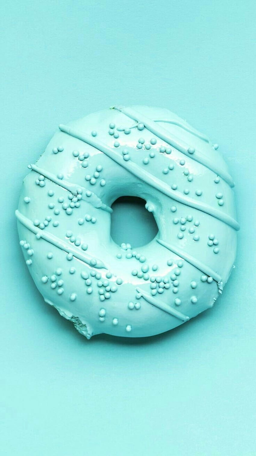 donut blue donuts by e l f y, Aesthetic Donut HD phone wallpaper