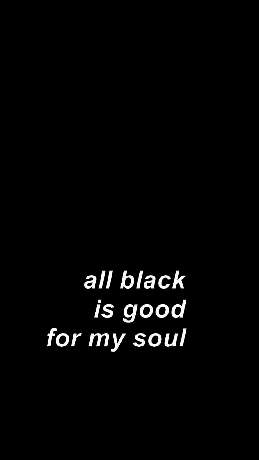 Pure Black Aesthetic for iPhone and Mobile Devices, Black Soul HD phone ...