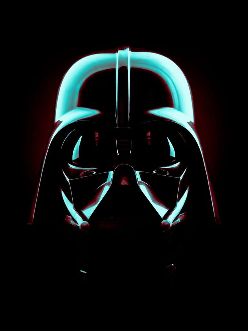 iPad z maską Dartha Vadera z Gwiezdnych Wojen, LEGO Star Wars Tapeta na telefon HD