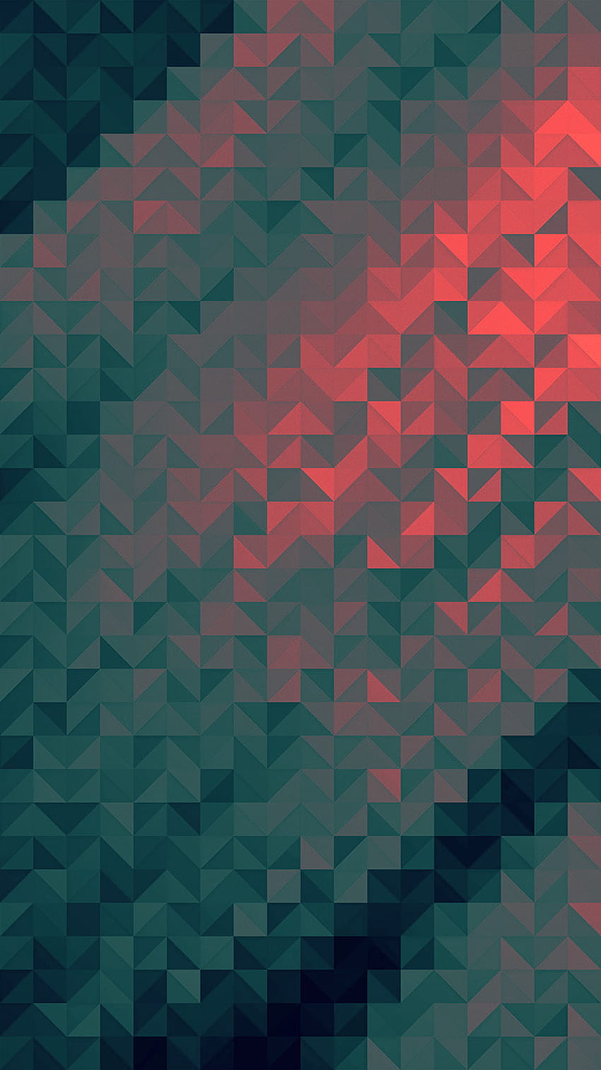 iPhoneX. polígono oscuro triángulo rojo patrón fondo de pantalla del teléfono