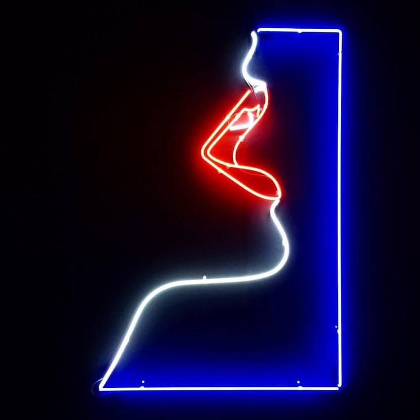 Another fantastic graphic neon illustration for her most recent solo exhibition in London. Fabricat. Neon light , Neon design, Neon signs HD phone wallpaper