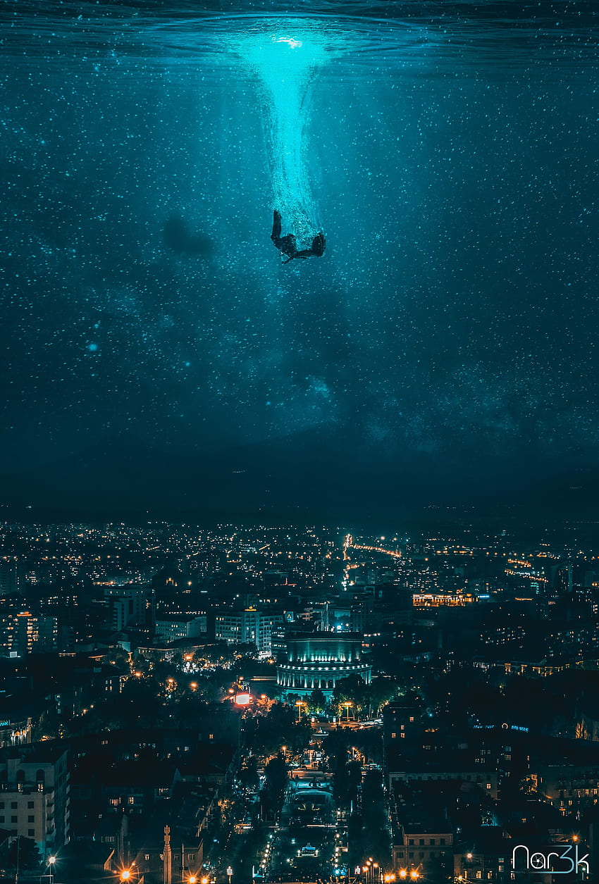 Drowning Girl from the skies into the Yerevan City. and video, Instagram , Anime places HD phone wallpaper