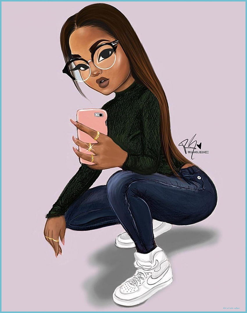 Black girl cartoons HD wallpapers | Pxfuel