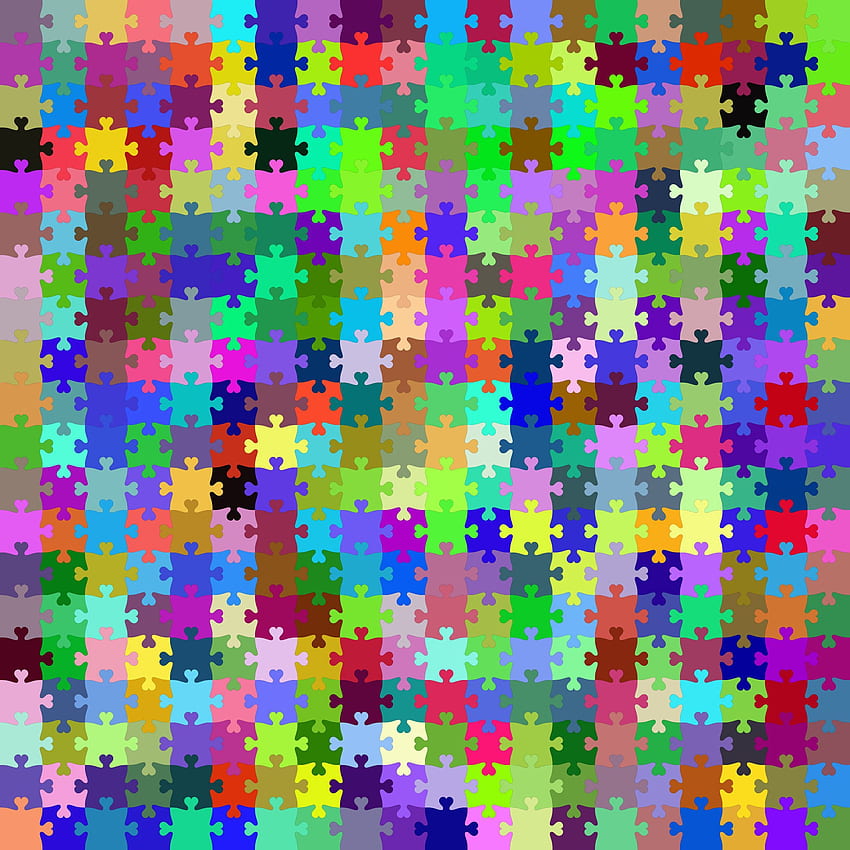 Muster, Mehrfarbig, Kunterbunt, Textur, Texturen, Mosaik, Puzzle, Puzzle HD-Handy-Hintergrundbild