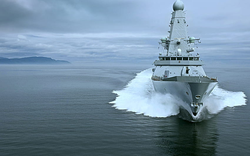 HMS Daring, D32, 방공 구축함, 왕립 해군, 영국 전함, 구축함, HMS Daring at sea HD 월페이퍼