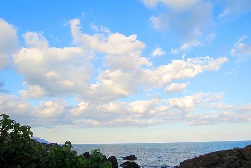 Awan putih yang indah, laut, putih, awan, langit, indah Wallpaper HD