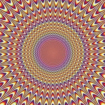 Premium Vector  Psychedelic optical illusion wallpaper design