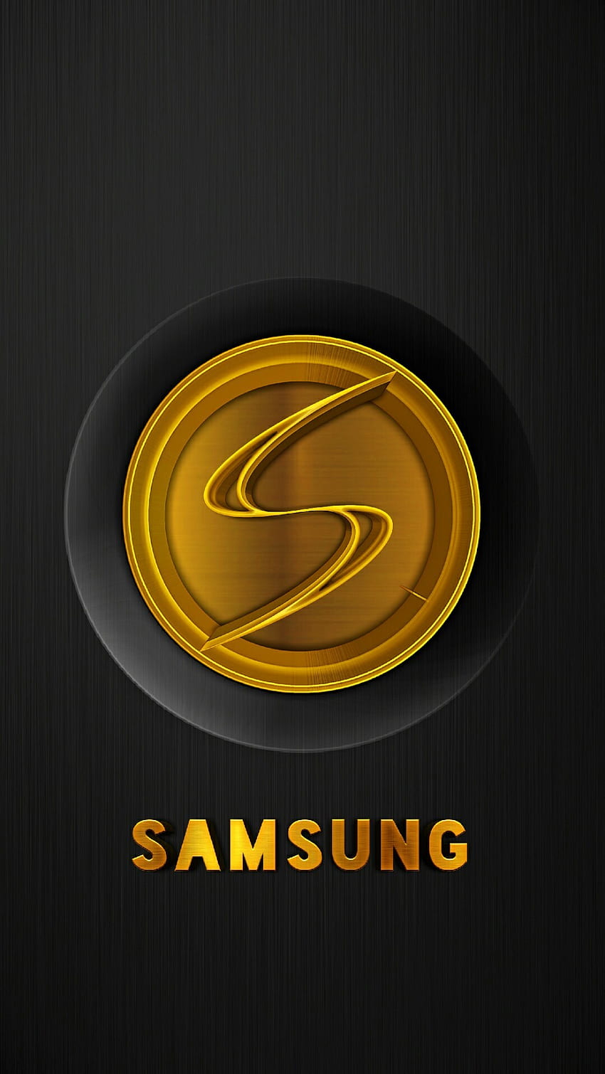 logo Samsunga. Samsung galaxy, Samsung Android, ładny telefon, czarno-złote logo Tapeta na telefon HD