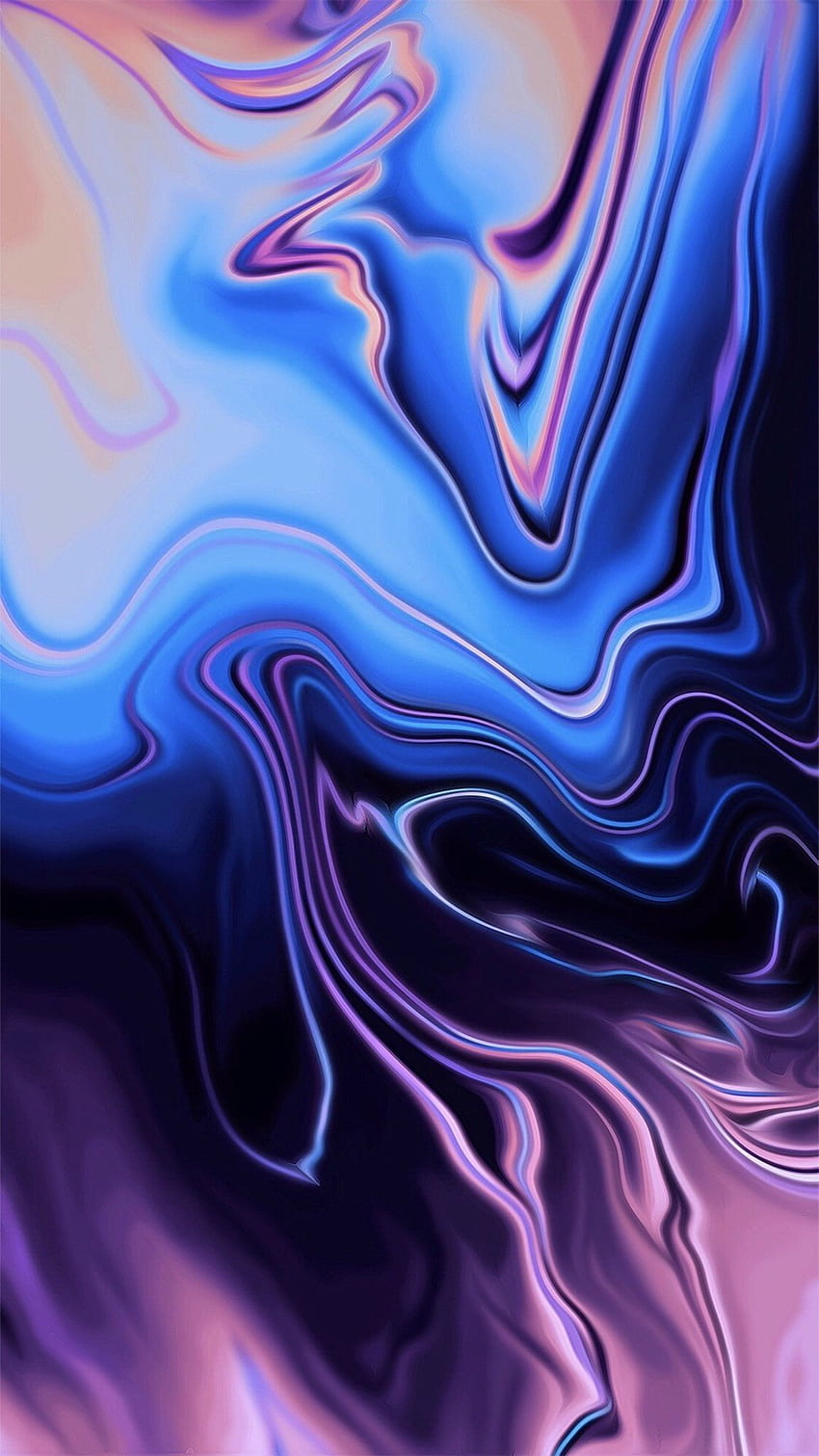 Purple ink, blue ink, Colourful Fluid ink graphy, abstract, Liquid Art ...