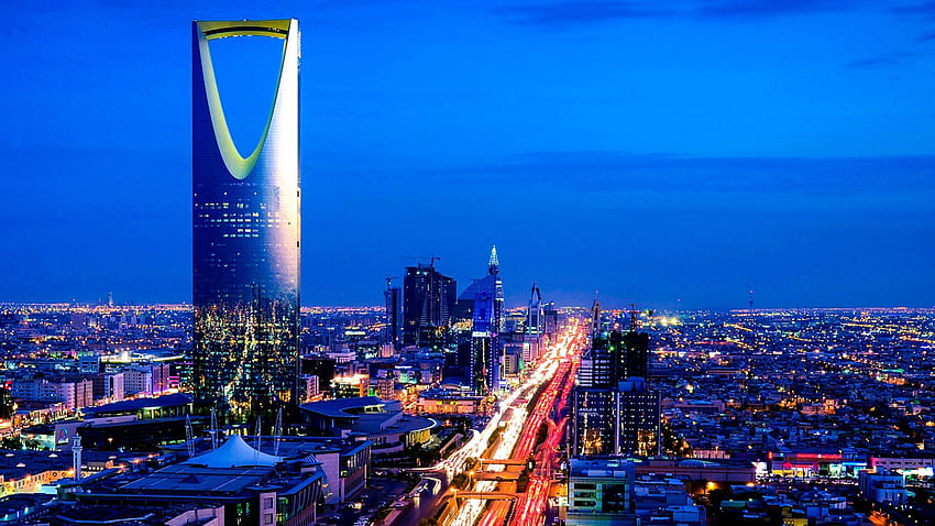 Noite de Riade!!, Arábia Saudita papel de parede HD