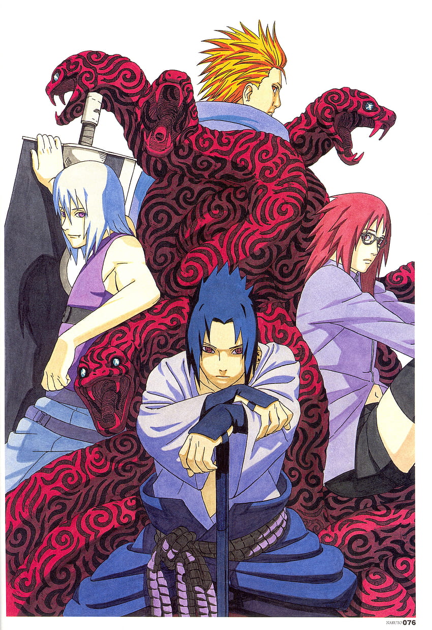 Team Hebi - Sasuke, Suigetsu, Karin, Jugo -, Naruto Jugo HD phone wallpaper