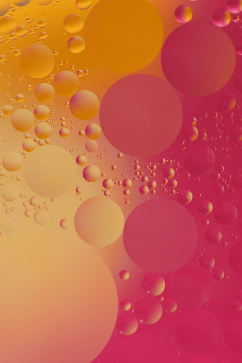 Circles, Yellow and Pink Aesthetic HD phone wallpaper