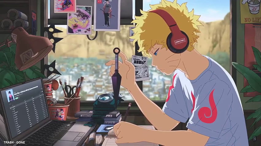 Naruto Estudiando - Konoha, Konoha Computer HD wallpaper